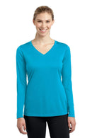 Activewear Sport-Tek Ladies Long Sleeve PosiCharge Competitor V-Neck Tee. LST353LS Sport-Tek