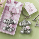 adorable baby elephant with pink design key chain-Bridal Shower Decorations-JadeMoghul Inc.