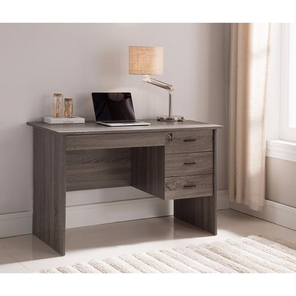 Adorning Contemporary Style Office Desk , Gray-Desks and Hutches-Gray-Wood-JadeMoghul Inc.
