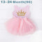 Ai Meng Baby Flower Girls Princess First Birthday Outfits One Two Three Years Old Birthday Baby Toddler Dresses Clothes Striped-5F90-JadeMoghul Inc.