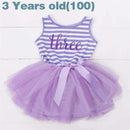 Ai Meng Baby Flower Girls Princess First Birthday Outfits One Two Three Years Old Birthday Baby Toddler Dresses Clothes Striped-9Z100-JadeMoghul Inc.