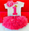 Ai Meng Baby Girl Clothes 1st Birthday Cake Smash Outfits Infant Clothing Sets Romper+Tutu Skirt+Flower Cap Newborn Baby Suits-As Photo 5-JadeMoghul Inc.