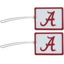 Alabama Crimson Tide Vinyl Luggage Tag, 2pk-Luggage Accessories-JadeMoghul Inc.