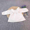 All Match Cotton T-shirts for Babies Ruffle Collar Pure White Infant T Shirt Baby Girl Clothes-white-12M-JadeMoghul Inc.