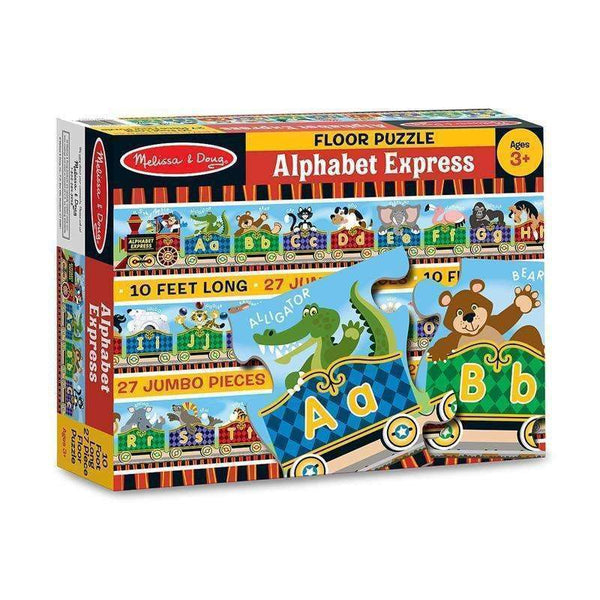 ALPHABET EXPRESS FLOOR PUZZLE-Toys & Games-JadeMoghul Inc.