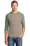 Alternative Dugout 3/4-Sleeve Vintage 50/50 Tee. AA5057-Juniors & Young Men-Vintage Stone/ Vintage Pine-3XL-JadeMoghul Inc.
