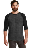 Alternative EcoJersey Baseball T-Shirt. AA2089-Juniors & Young Men-Eco Black/ Eco True Black-3XL-JadeMoghul Inc.