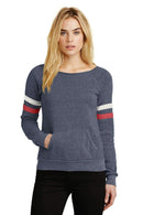 Alternative Maniac Sport EcoFleece Sweatshirt. AA9583-Ladies-Eco True Navy/ Eco Ivory/ Eco True Red-2XL-JadeMoghul Inc.