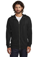 Alternative Vintage Heavy Knit Weekender Zip Hoodie. AA7601-Sweatshirts/Fleece-Black-S-JadeMoghul Inc.