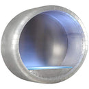 Aluminum Wall Rack with LED Light-Racks & Shelves-Silver-Aluminum-JadeMoghul Inc.