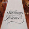 "Always & Forever" Wedding Aisle Runner (Pack of 1)-Ceremony Decorations-JadeMoghul Inc.