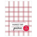 Always Time For a Picnic Note Card Indigo Blue (Pack of 1)-Weddingstar-Indigo Blue-JadeMoghul Inc.