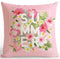 American Style Small Fresh Flower Cushion Pastoral Garden Flowers Bird Garland Leaf Pillow Rose Peony Watercolor For Home Decor-A6-45x45cm Just Cover-JadeMoghul Inc.
