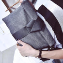 ANAWISHARE Women Day Clutches Bags Bow Leather Crossbody Bag Messenger Bags Ladies Envelope Evening Party Bag Designer Handbags-Black Clutches-31x22x3cm-JadeMoghul Inc.