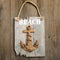 Anchor Plaque - word BEACH in white - driftwood edge-Personalized Gifts for Women-JadeMoghul Inc.