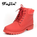 Ankle Length Plush Warm Winter Boots-black-36-JadeMoghul Inc.