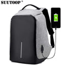 Anti Theft / USB Charging Travel Backpack-Blue-JadeMoghul Inc.
