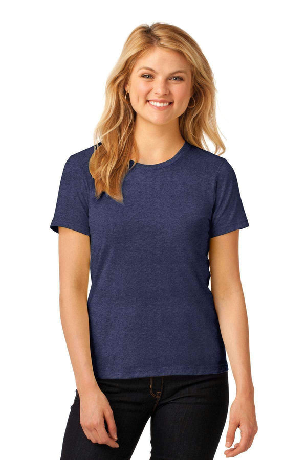 Anvil Ladies 100% Combed Ring Spun Cotton T-Shirt. 880-T-shirts-Heather Blue-2XL-JadeMoghul Inc.
