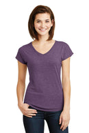 Anvil Ladies Tri-Blend V-Neck Tee. 6750VL-Ladies-Heather Aubergine-2XL-JadeMoghul Inc.