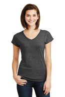Anvil Ladies Tri-Blend V-Neck Tee. 6750VL-Ladies-Heather Dark Grey-2XL-JadeMoghul Inc.