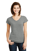 Anvil Ladies Tri-Blend V-Neck Tee. 6750VL-Ladies-Heather Grey-2XL-JadeMoghul Inc.