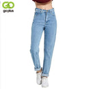 Pants For Women Straight Cut High waist Denim Pants