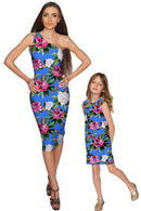 Aquarelle Adele Beautiful Blue Flower Party Shift Dress - Girls-Aquarelle-18M/2-Blue/Pink/Green-JadeMoghul Inc.