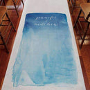 Aqueous Personalized Aisle Runner Plain White Candy Apple Green (Pack of 1)-Aisle Runners-Pastel Pink-JadeMoghul Inc.