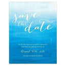 Aqueous Save The Date Card Bright Purple (Pack of 1)-Weddingstar-Bright Purple-JadeMoghul Inc.