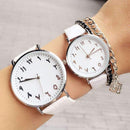 Arabic Numbers Genuine Leather Women Quartz Watch-Black Men-JadeMoghul Inc.