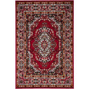 Area Rugs Shinta Contemporary Area Rug Red Benzara