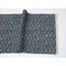 Area Rugs Soft Cotton Chenille Diamond Rug, Navy Blue & Ivory Benzara