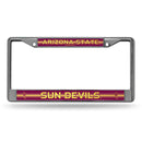 Jeep License Plate Frame Arizona State Bling Chrome Frame