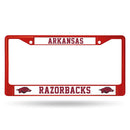 Lexus License Plate Frame Arkansas Red Colored Chrome Frame
