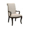 Armchairs and Accent Chairs Ornette Contemporary Style Arm Chair, Espresso-Set Of 2 Benzara
