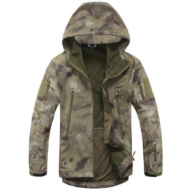 Army Camouflage Men Jacket - Military Tactical Jacket - Winter Waterproof Soft Shell Windbreaker-ATAS-S-China-JadeMoghul Inc.