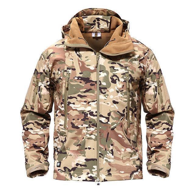 Army Camouflage Men Jacket - Military Tactical Jacket - Winter Waterproof Soft Shell Windbreaker-Tree-S-China-JadeMoghul Inc.
