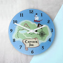 Arrrr! Personalized Clock - Pirate Wall Clock