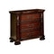 Arthur Traditional Night Stand In Brown Cherry Finish-Nightstands and Bedside Tables-Brown Cherry-Wood-JadeMoghul Inc.