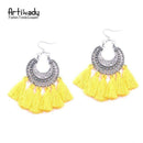 Artilady fashion boho tassel earring vintage bohemia women jewelry new year gift-yellow-JadeMoghul Inc.