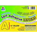 Arts & Crafts Self Adhesive Letter 2 In Yellow PACON CORPORATION