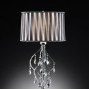 Arya Traditional Table Lamp-Table Lamps-Black, Chrome-Crystal Metal-JadeMoghul Inc.