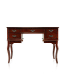 Ashland Traditional Style Vanity Table, Cherry-Bedroom & Makeup Vanities-Cherry-Fabric Solid Wood & Others-JadeMoghul Inc.