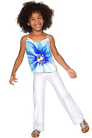 Aurora Ella V-Neck Chiffon Top - Girls-Aurora-18M/2-White/Blue-JadeMoghul Inc.