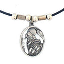 Authentic Sports Accessories - Howling Wolf Adjustable Cord Necklace-Jewelry & Accessories,Necklaces,Adjustable Cord Necklaces-JadeMoghul Inc.