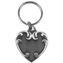 Authentic Sports Key Chains - Heart Antiqued Keyring-Key Chains,Scultped Key Chains,Antiqued Key Chain-JadeMoghul Inc.