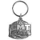 Authentic Sports Key ChainsNative American inspired Shield Design Antiqued Keyring-Key Chains,Scultped Key Chains,Antiqued Key Chain-JadeMoghul Inc.