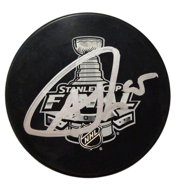 Autographed Andrew Shaw 2013 Stanley Cup puck.-AUTO HOCKEY MEMORABILIA-JadeMoghul Inc.