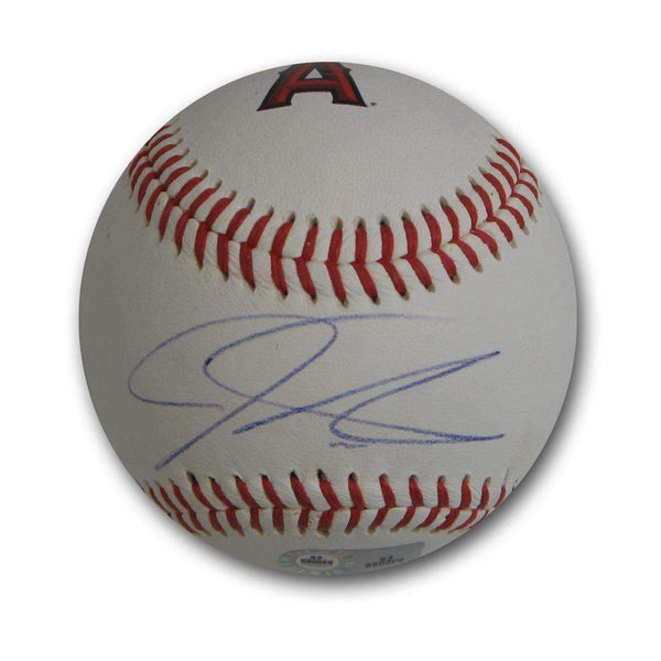 Autographed Josh Hamilton Los Angeles Angels logo Baseball.-MLB AUTHENTICATED-SI-JadeMoghul Inc.