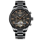 Automatic Watch - Men Waterproof Watch-Black Steel Band-JadeMoghul Inc.